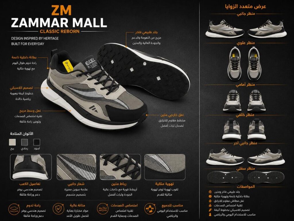 حذاء ZM Classic Reborn الرياضي - صورة 6