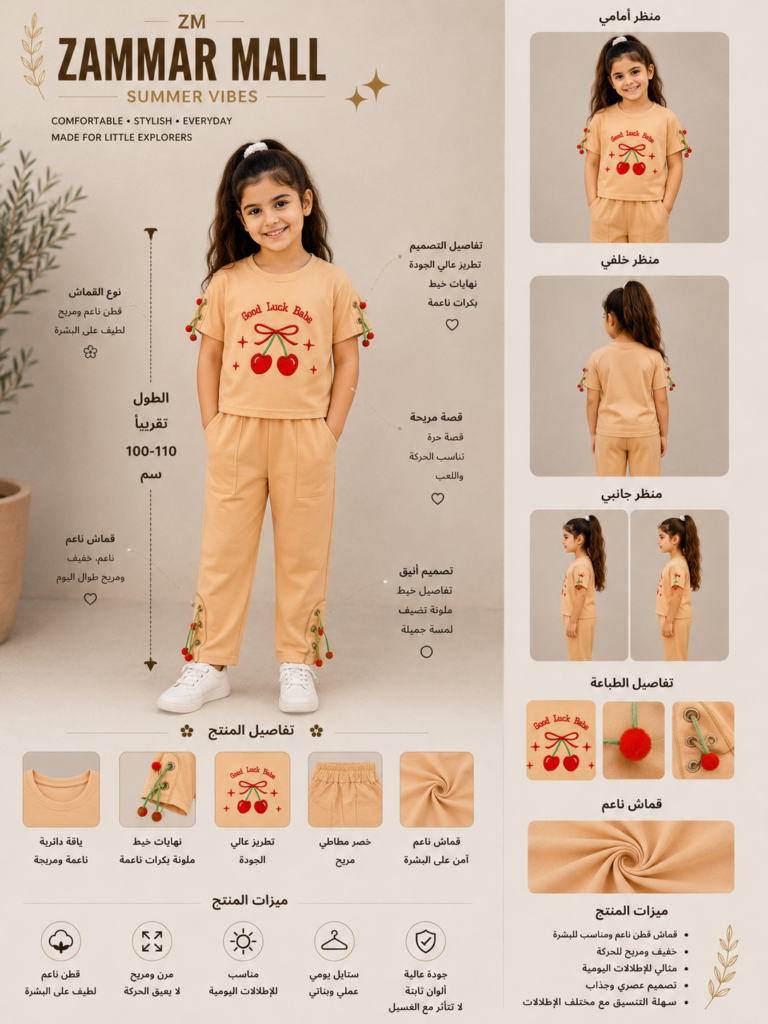 بيجاما بناتي Cherry Luck - صورة 1