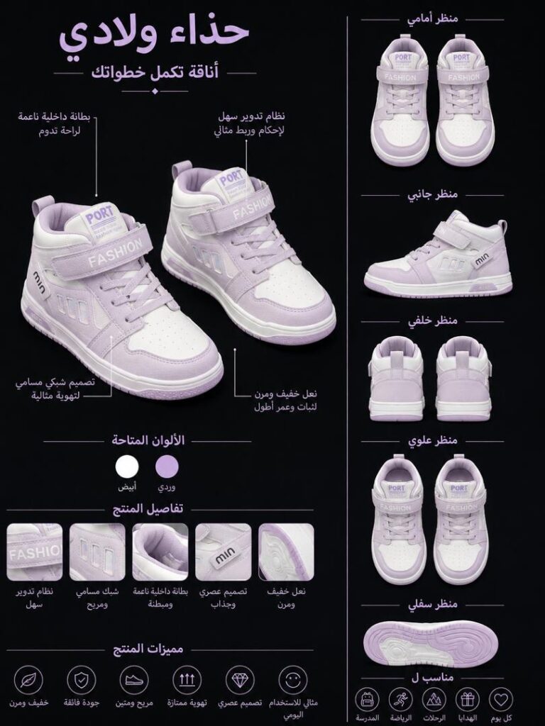 حذاء ولادي كاجوال Fashion Mini - صورة 1