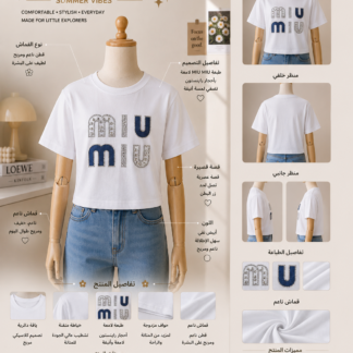 تيشيرت نسائي MIU MIU ستايل كاجوال