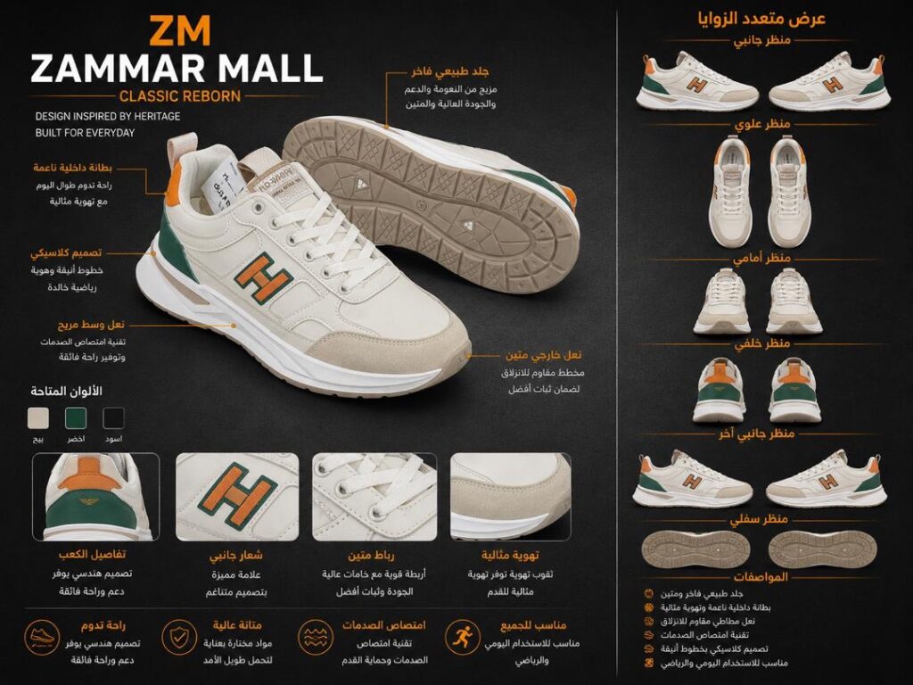 حذاء ZM Classic Reborn الرياضي الفاخر - صورة 1