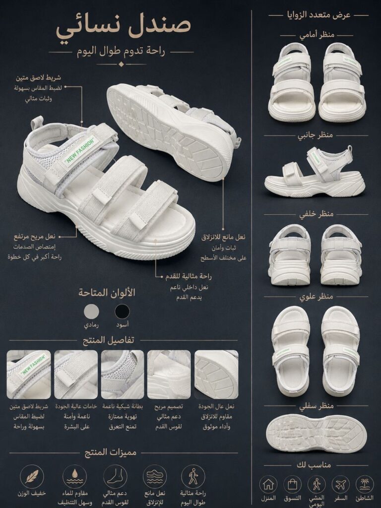 صندل نسائي New Fashion المريح - صورة 5