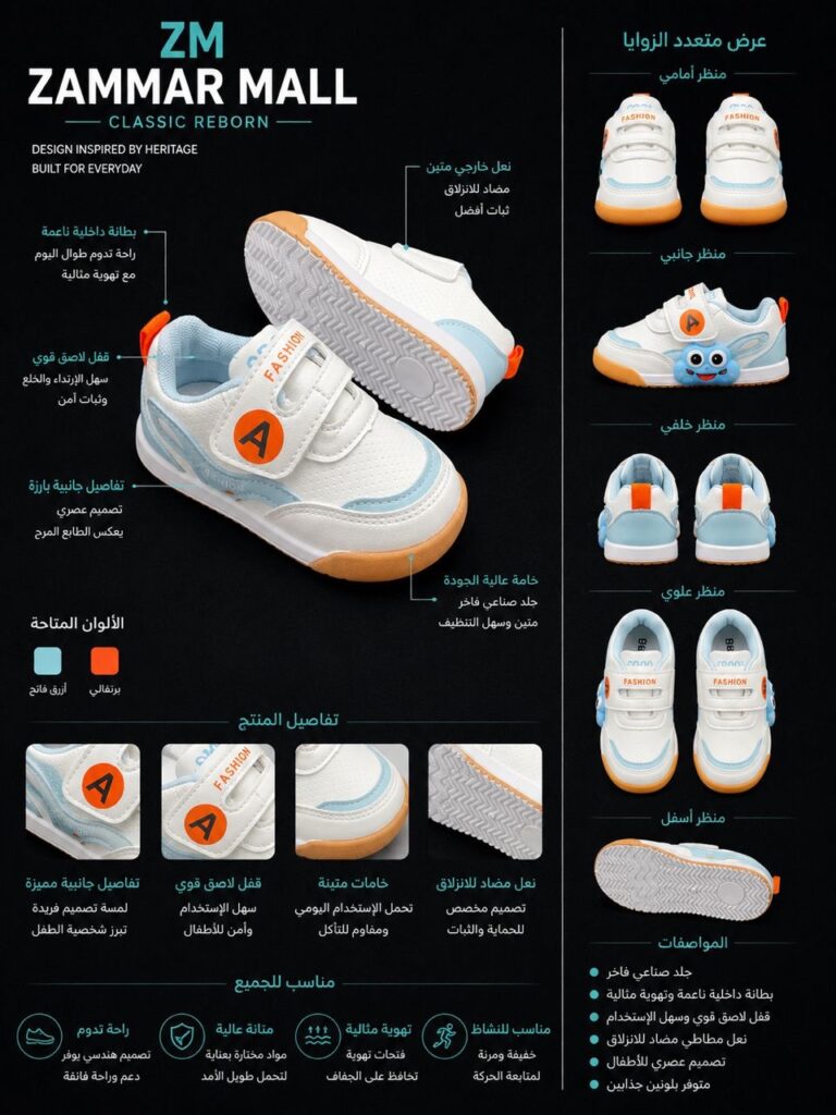 حذاء أطفال Fashion Kids الرياضي - صورة 2