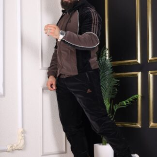 بيجامة رجالي براشوت مبطن فرو كامل
