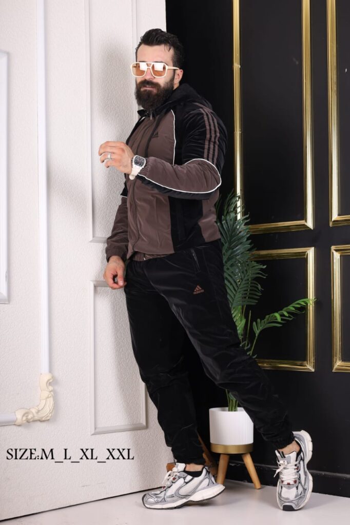 بيجامة رجالي براشوت مبطن فرو كامل - صورة 1