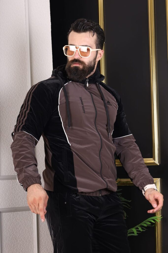 بيجامة رجالي براشوت مبطن فرو كامل - صورة 3