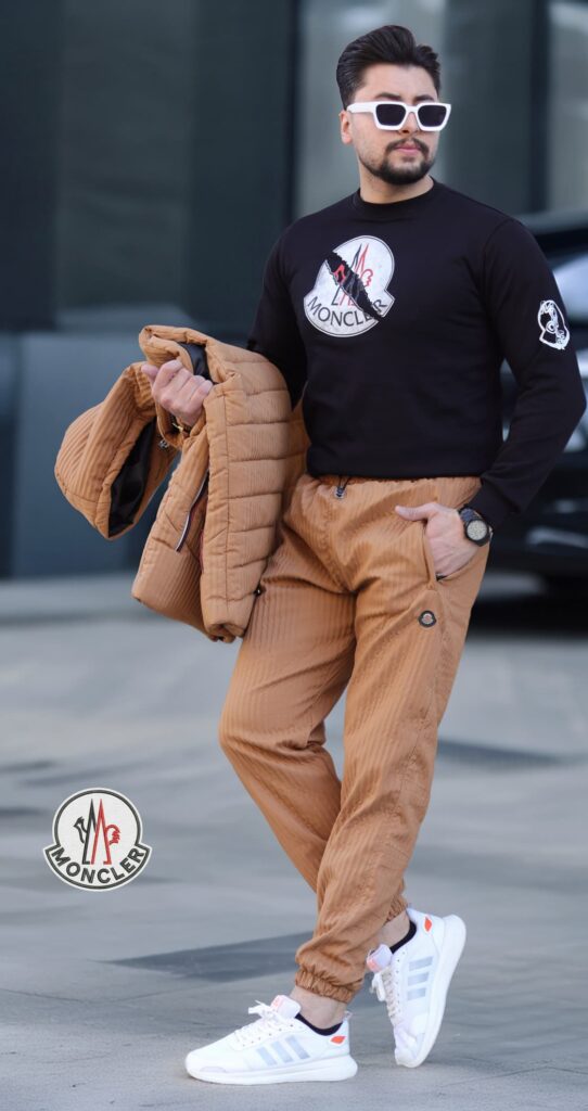 بيجما برشوت جاكار مقلم خريفي ماركة MONCLER - صورة 15